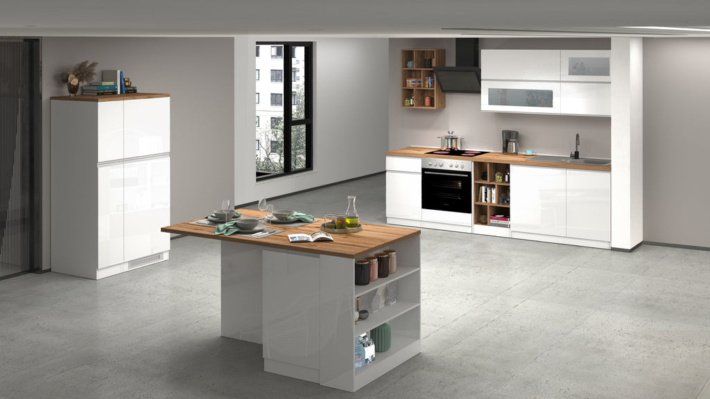 Cucina lineare SOLE 256 cm, composizione 3 - Milano 7 Arte e Design