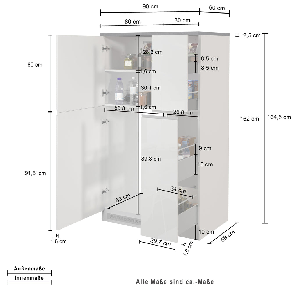 Set portaspezie e porta frigo SOLE - Milano 7 Arte e Design