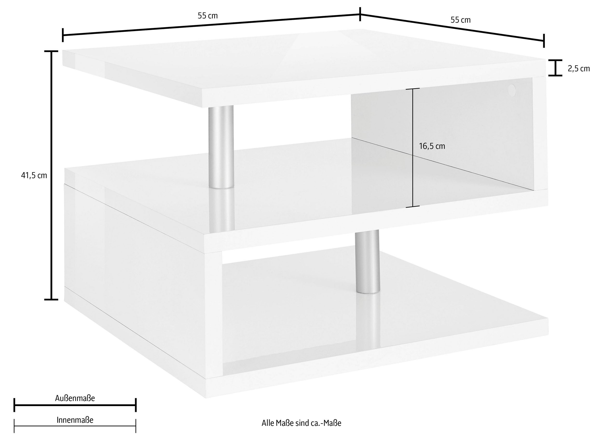 Tavolino da caffè ZETA 55cm