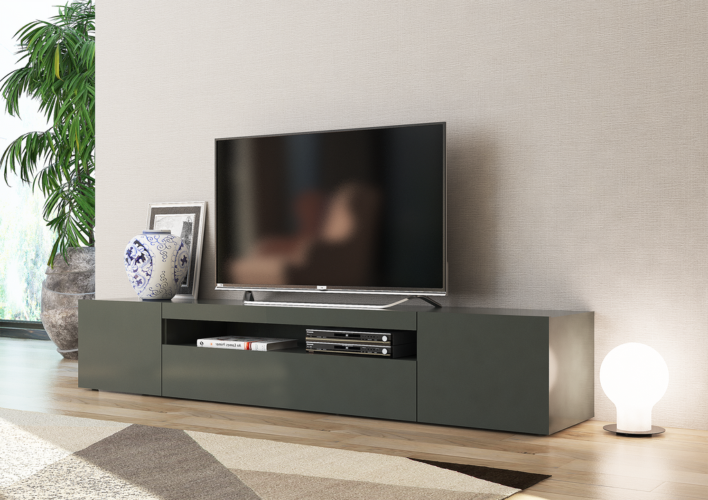 Porta tv DAIQUIRI 200 cm 2 ante battenti + 1 anta a ribalta - Milano 7 Arte e Design