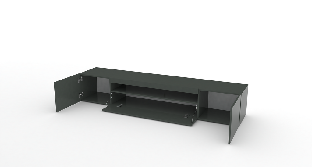 Porta tv DAIQUIRI 200 cm 2 ante battenti + 1 anta a ribalta - Milano 7 Arte e Design