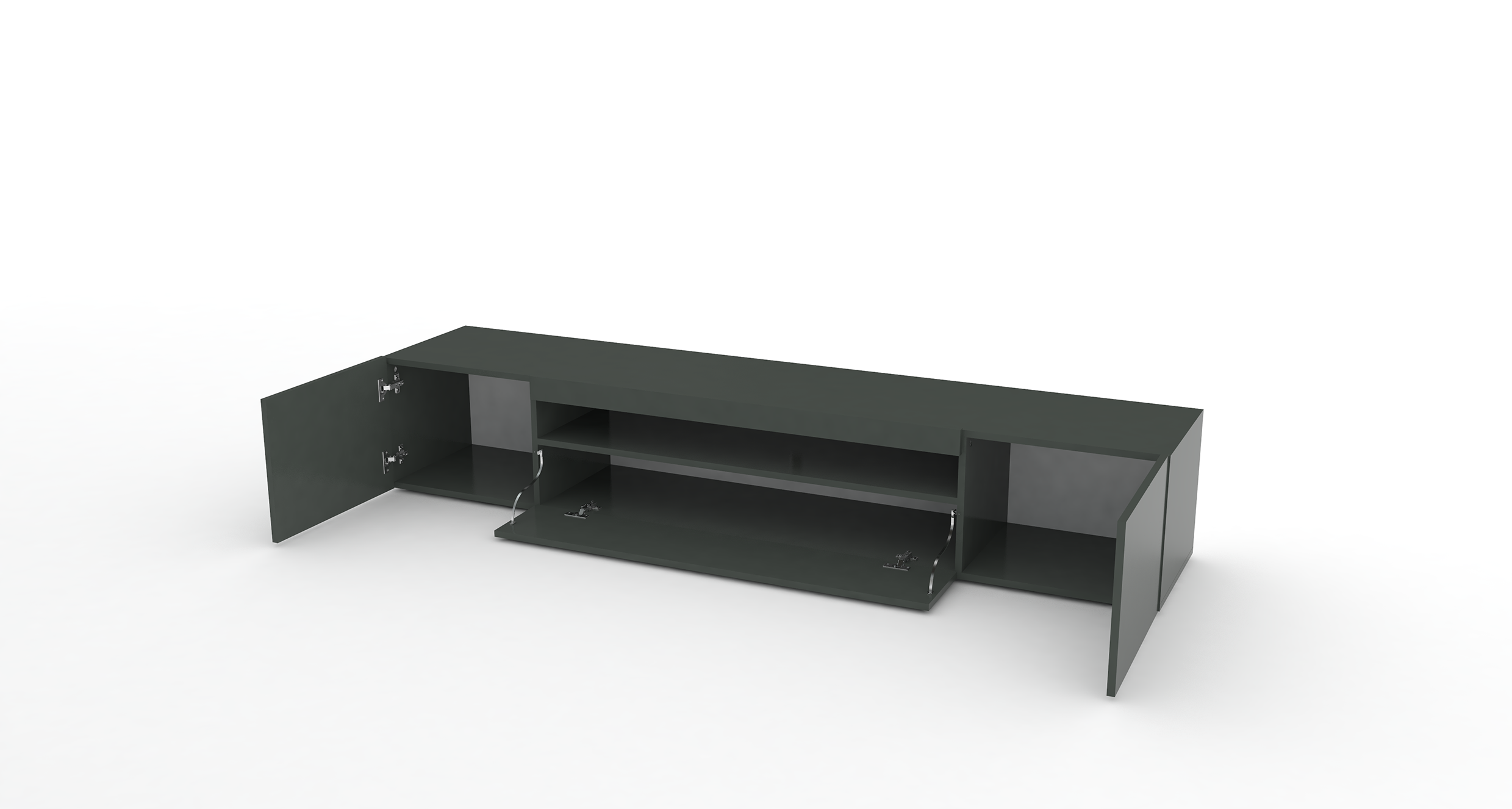 Porta tv DAIQUIRI 200 cm 2 ante battenti + 1 anta a ribalta - Milano 7 Arte e Design