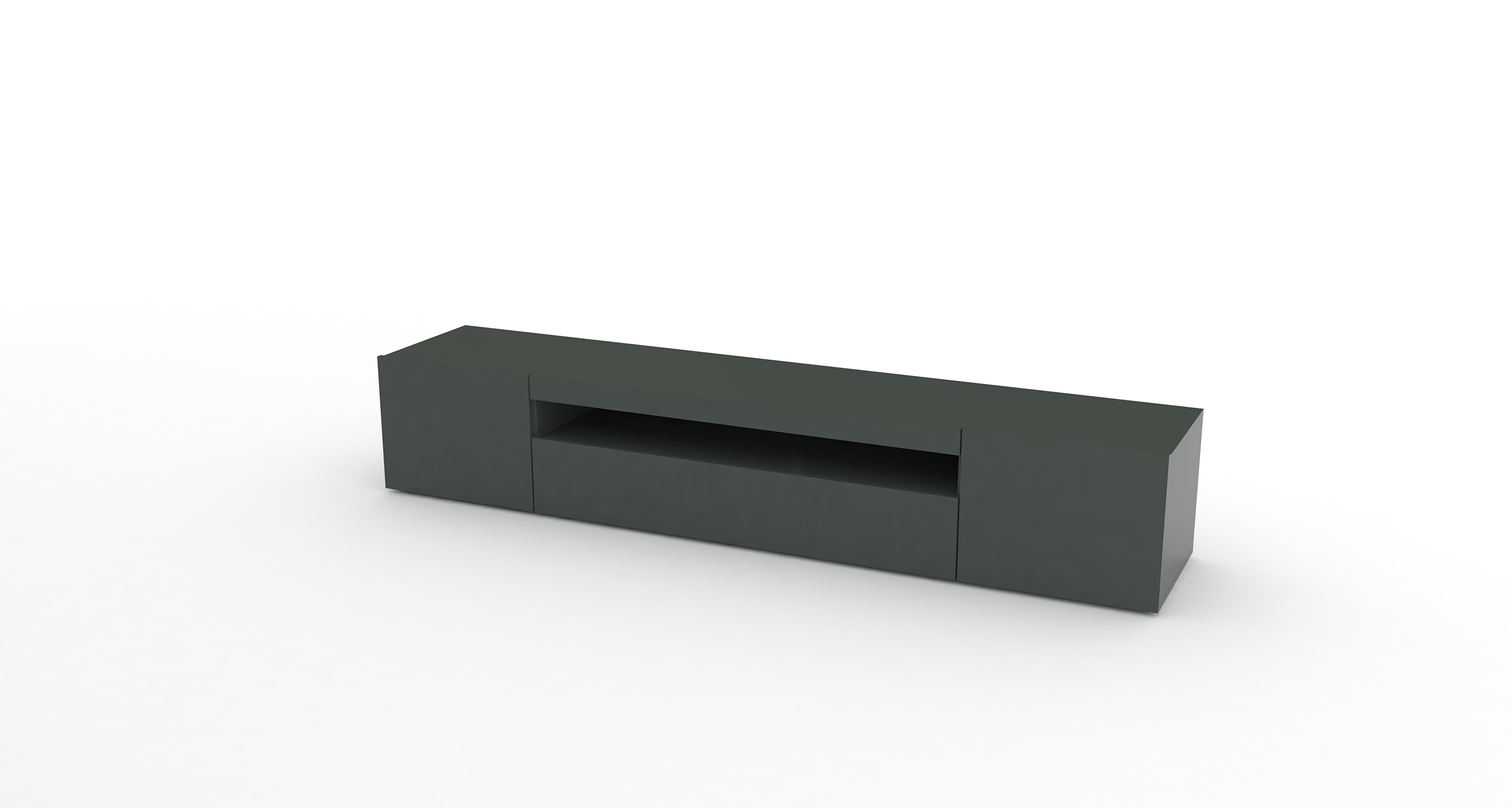 Porta tv DAIQUIRI 200 cm 2 ante battenti + 1 anta a ribalta - Milano 7 Arte e Design