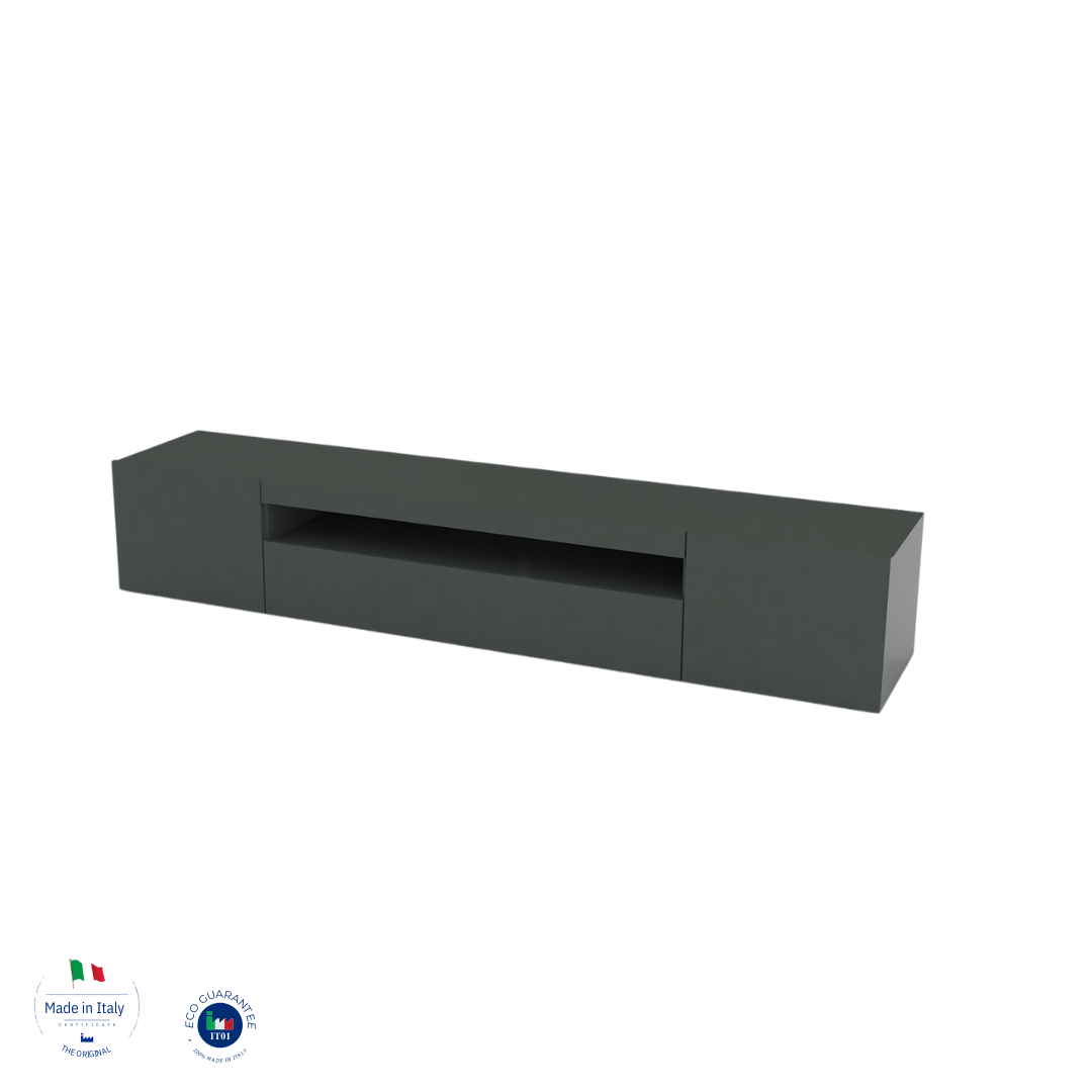 Porta tv DAIQUIRI 200 cm 2 ante battenti + 1 anta a ribalta - Milano 7 Arte e Design