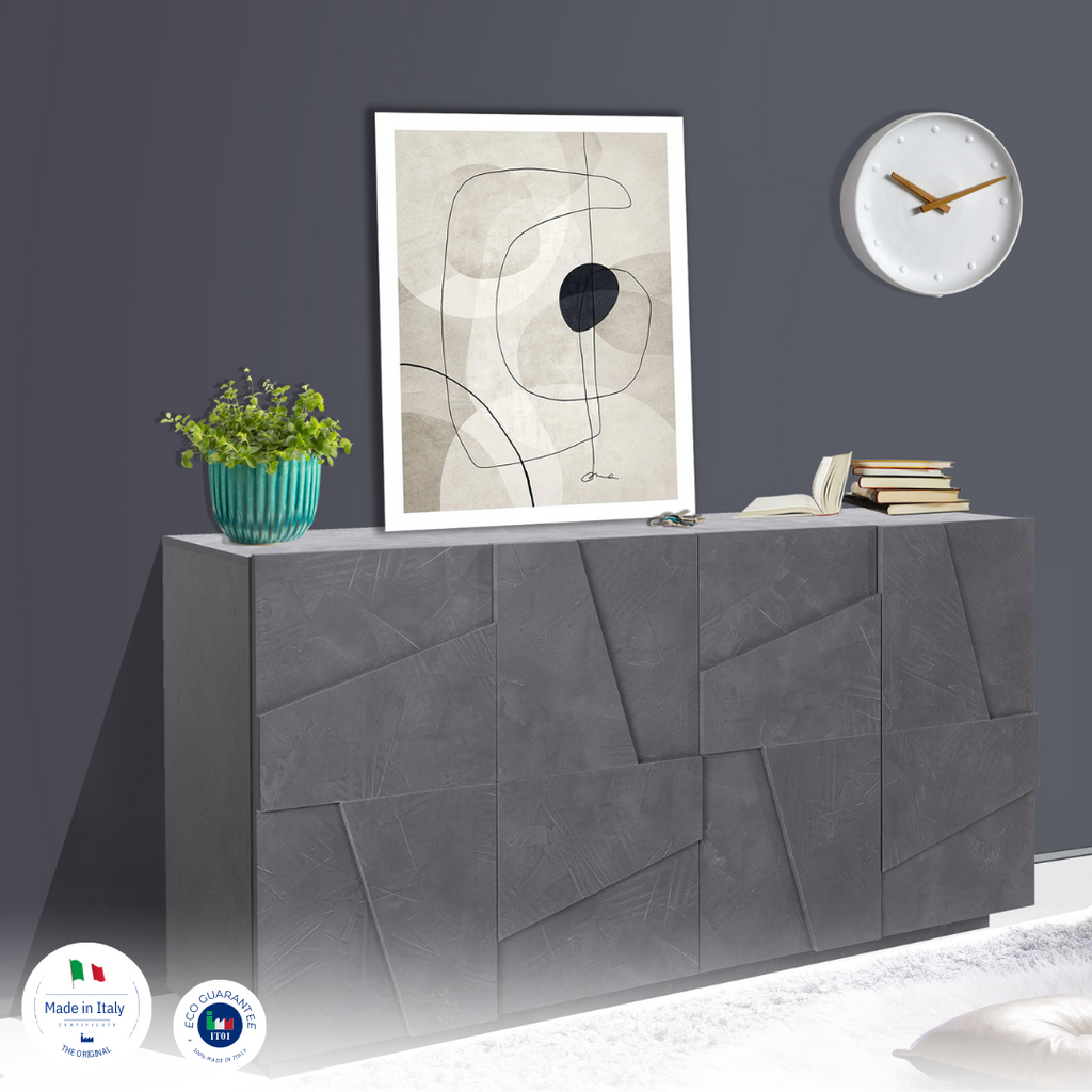 Credenza PING 160 cm 4 ante battenti - Milano 7 Arte e Design