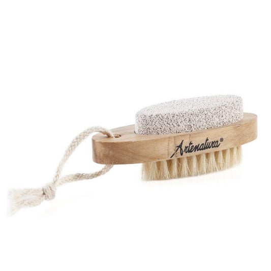 Spazzolino con setole pietra pomice