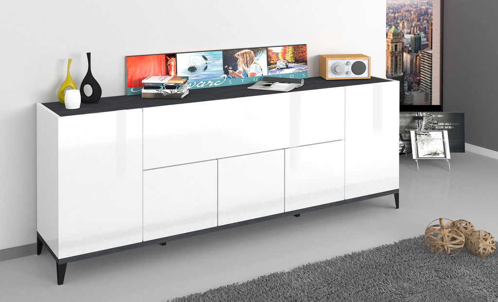 Credenza SUNRISE 4 ante + 1 anta ribalta da 200 cm - Milano 7 Arte e Design