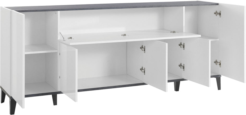 Credenza SUNRISE 4 ante + 1 anta ribalta da 200 cm - Milano 7 Arte e Design