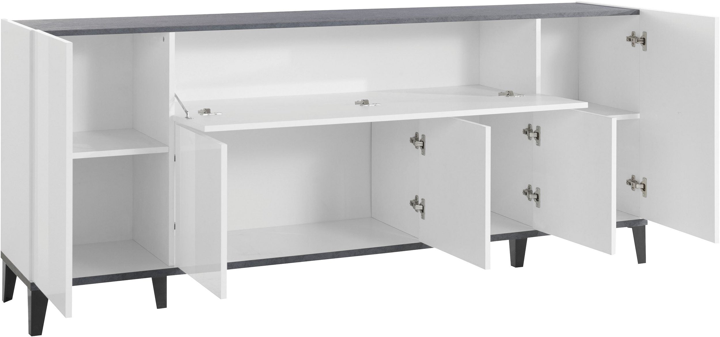 Credenza SUNRISE 4 ante + 1 anta ribalta da 200 cm