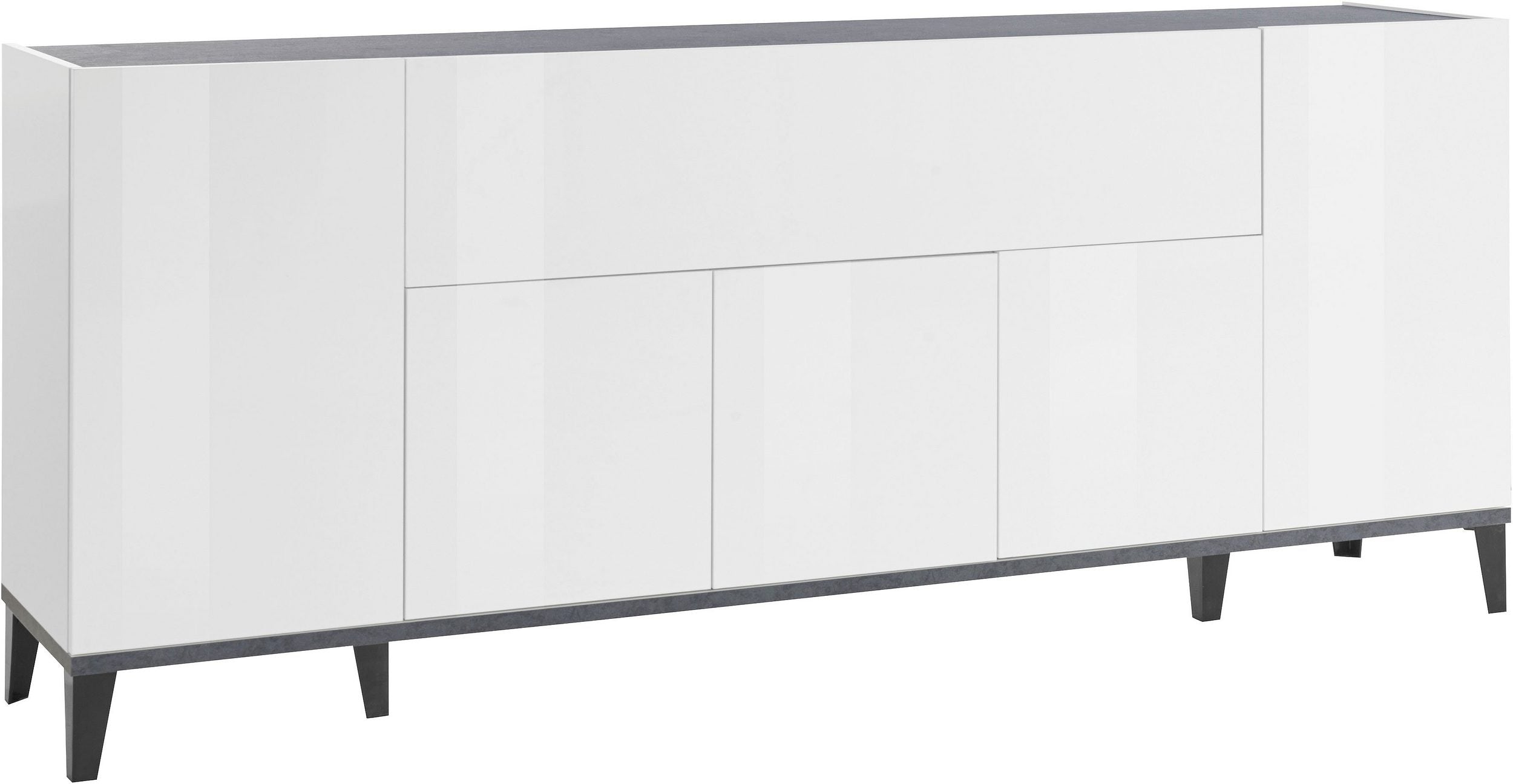 Credenza SUNRISE 4 ante + 1 anta ribalta da 200 cm