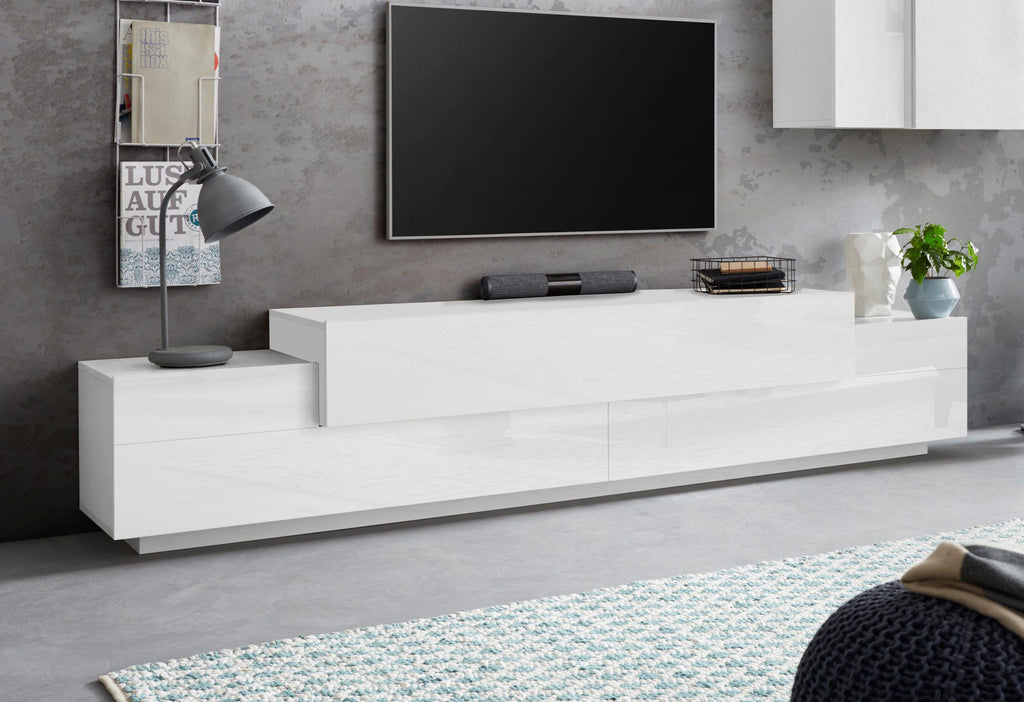 Porta tv CORO 240 cm 3 ante a ribalta - Milano 7 Arte e Design