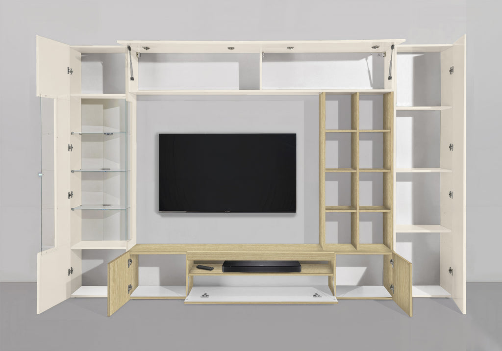 Soggiorno EGYPT con 1 vetrina e 1 libreria