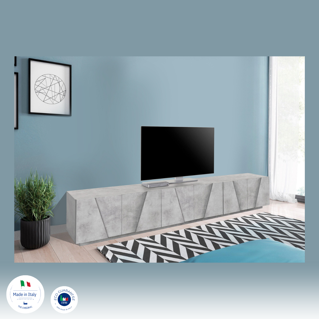 Porta tv PING 240 cm 6 ante battenti - Milano 7 Arte e Design