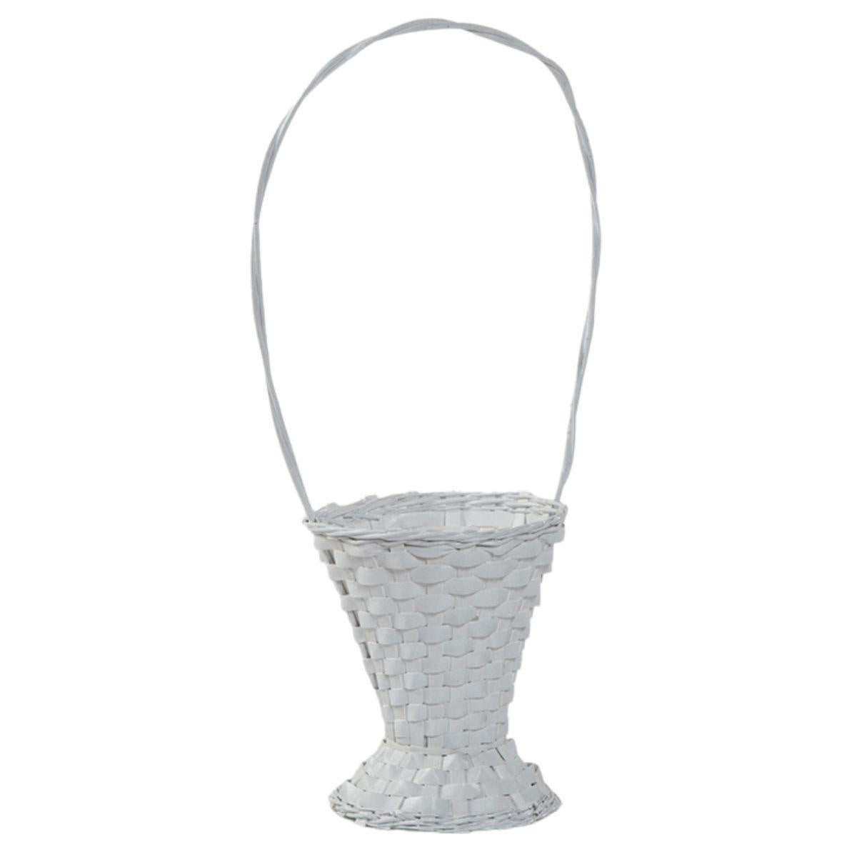 Cesto sposi bianco Ø23H28/82