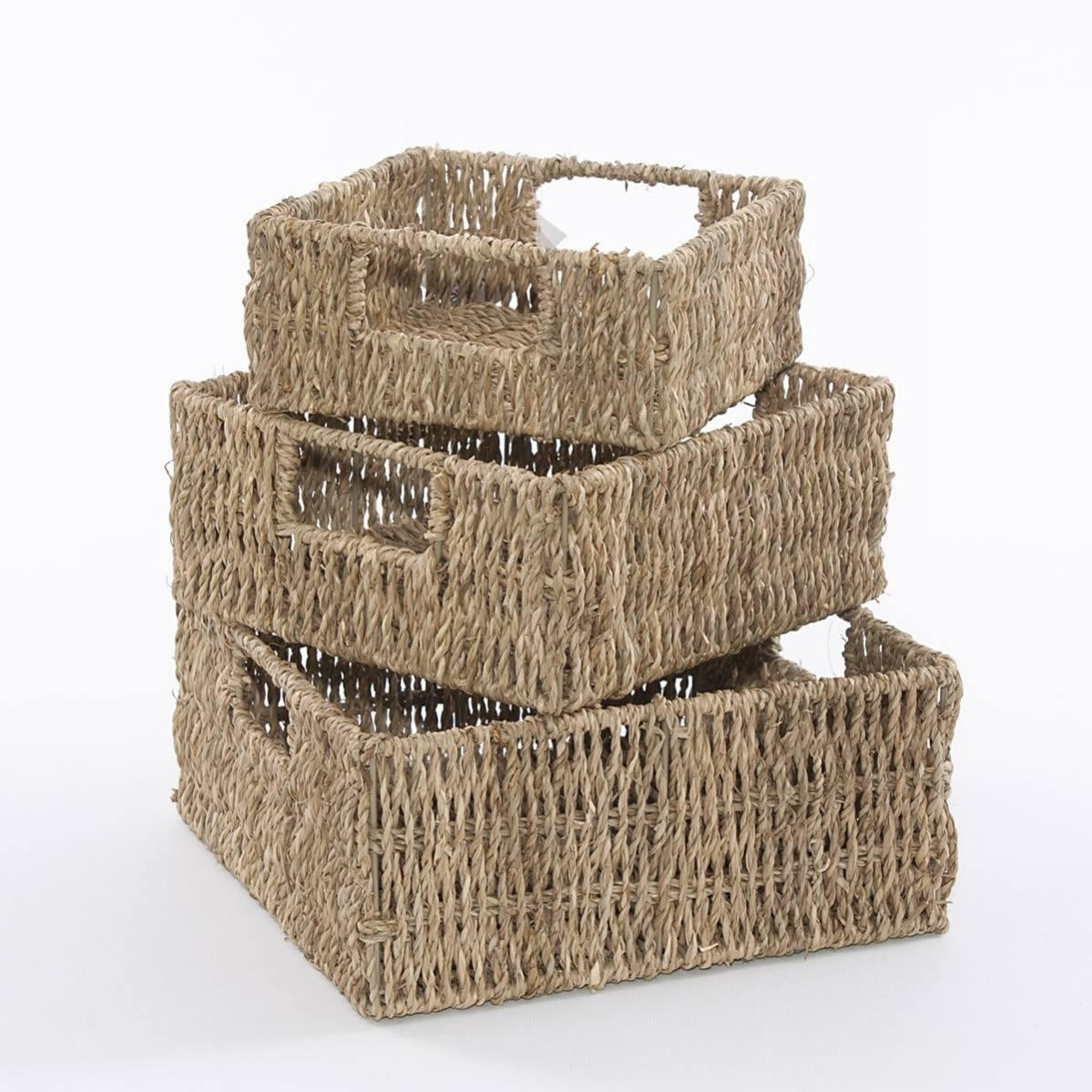 Cesto in cordoncino in set di 3
