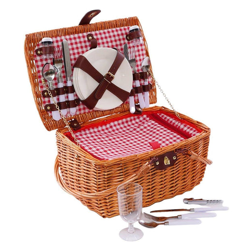 Cesto da picnic in vimini naturale 40X27H20 - Milano 7 Arte e Design