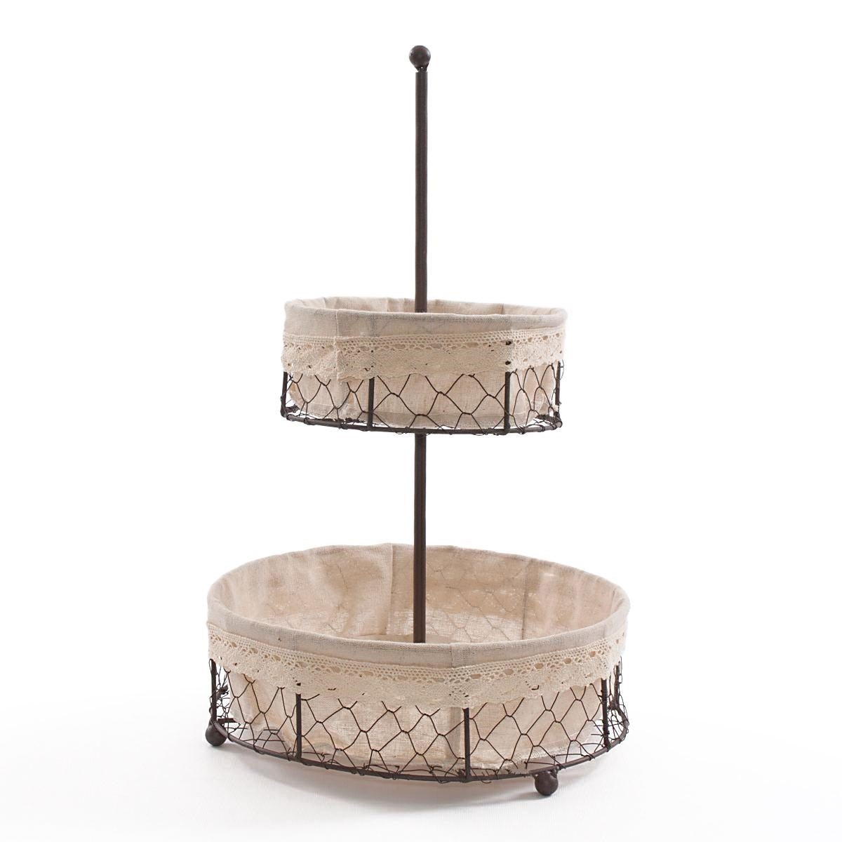 Alzata in metallo con fodera Ø30H47