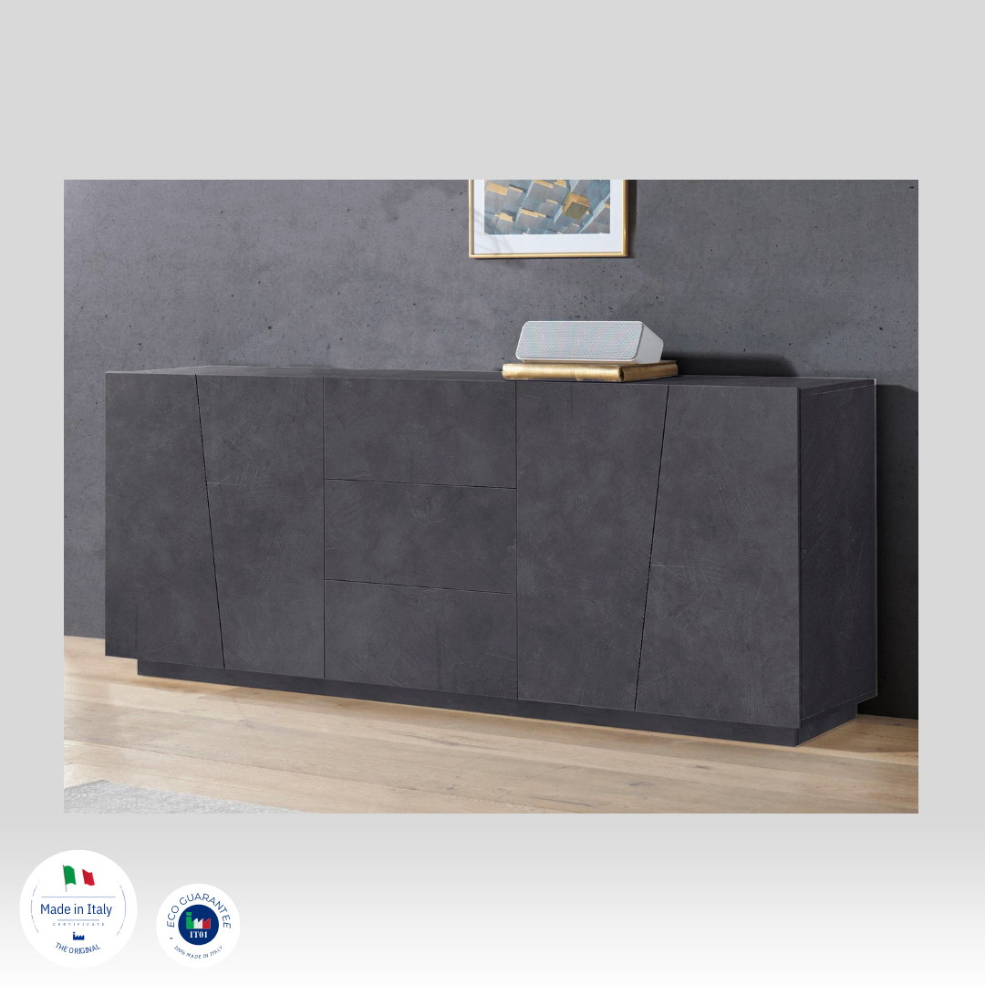 Credenza VEGA 220 cm 4 ante + 3 cassetti