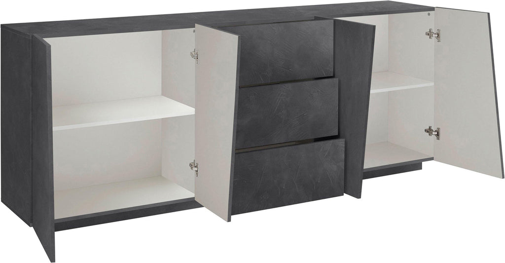 Credenza VEGA 220 cm 4 ante + 3 cassetti - Milano 7 Arte e Design