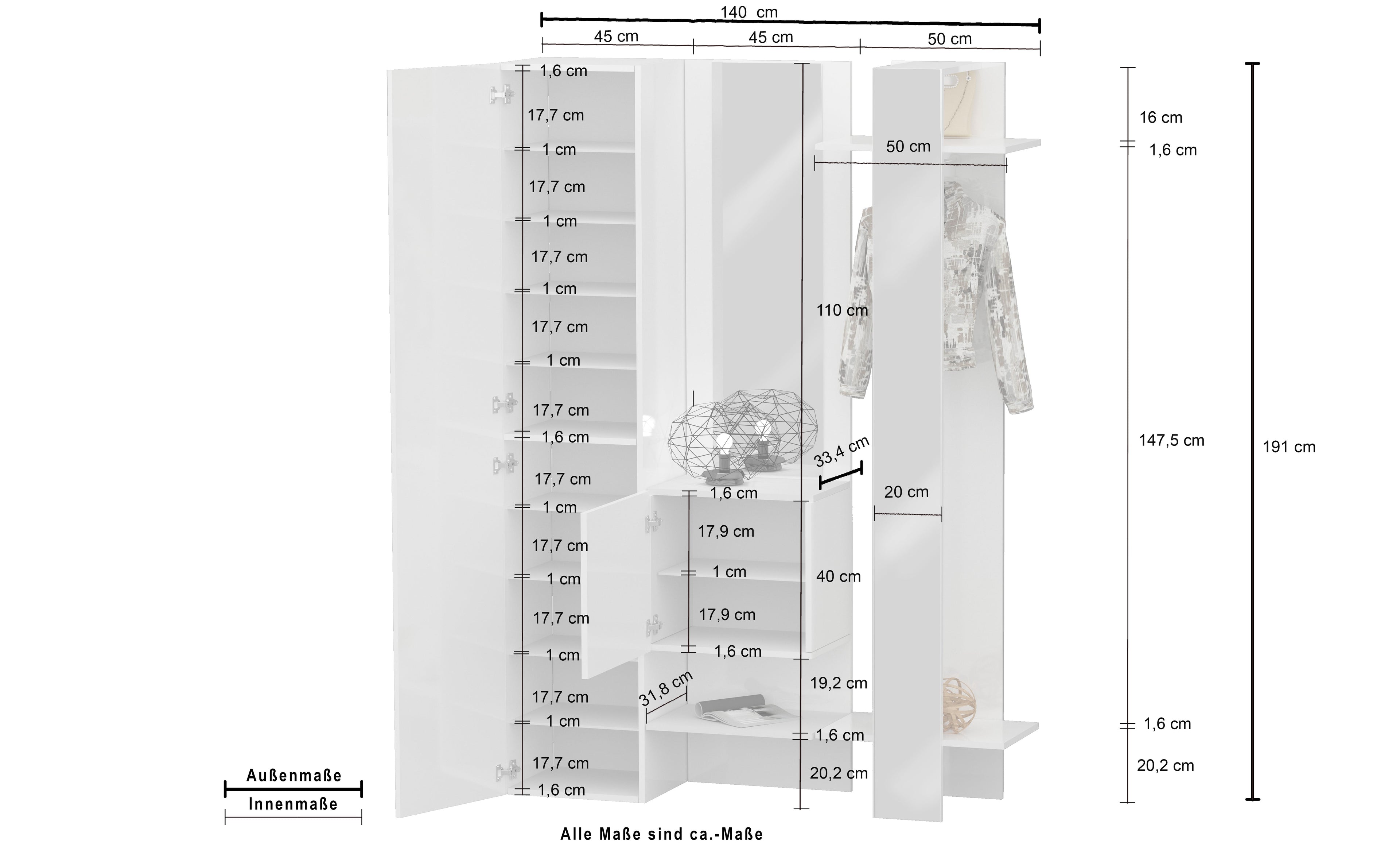 Set ingresso KOMPACT da 3 pezzi - Milano 7 Arte e Design
