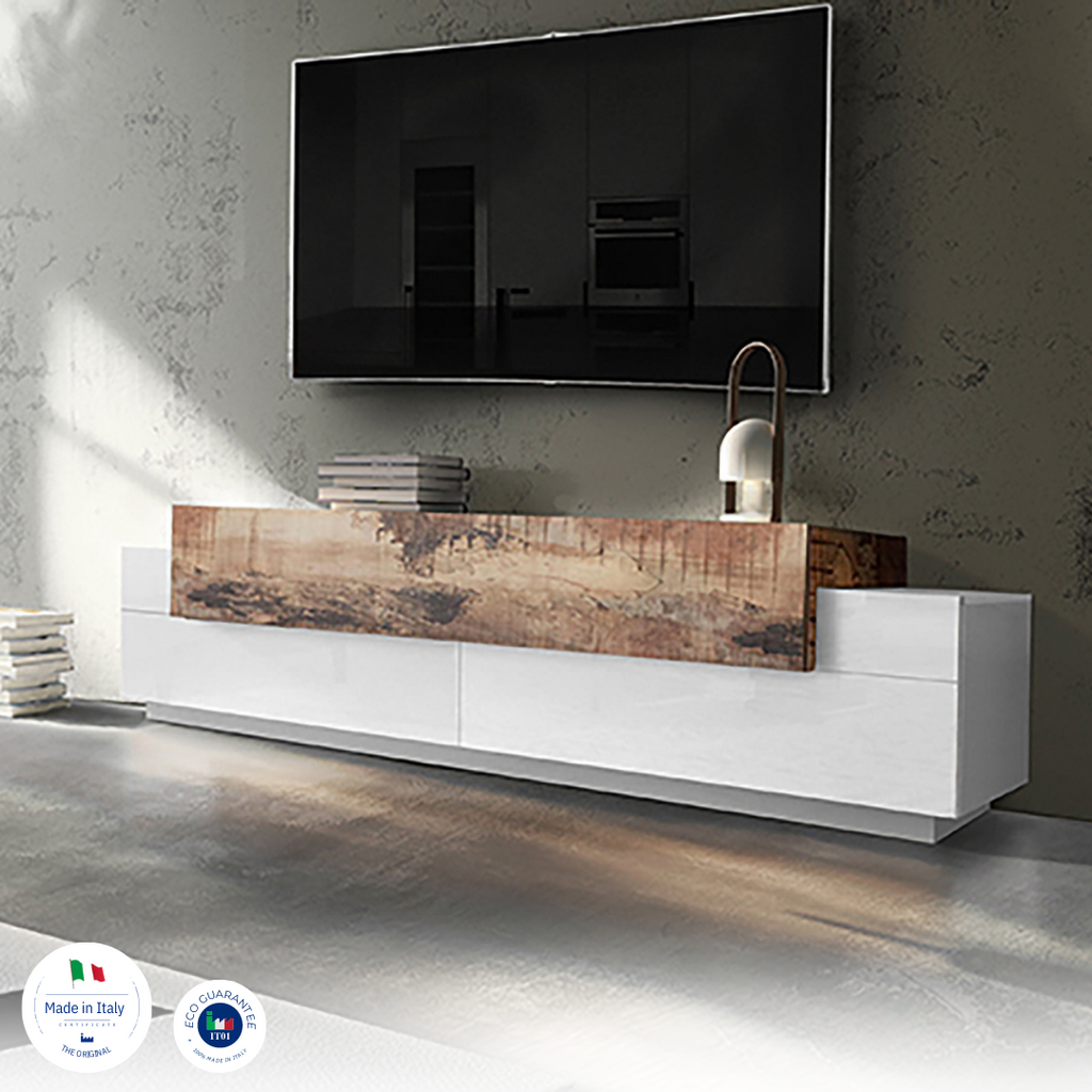 Porta tv CORO 200 cm 3 ante a ribalta - Milano 7 Arte e Design