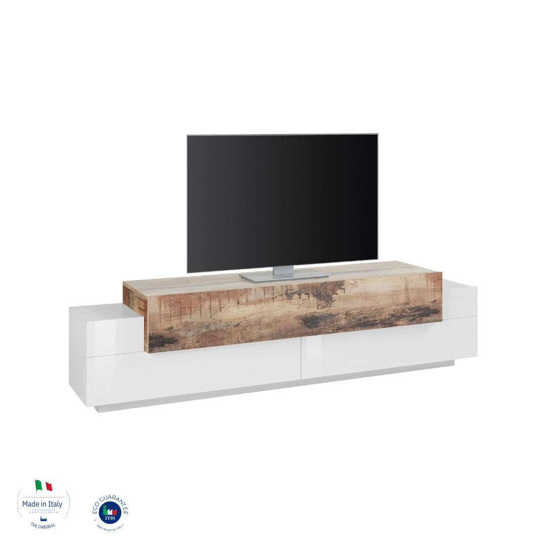 Porta tv CORO 200 cm 3 ante a ribalta - Milano 7 Arte e Design
