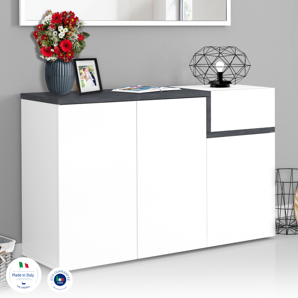 Scarpiera ZET 3 ante battenti 1 antina a ribalta