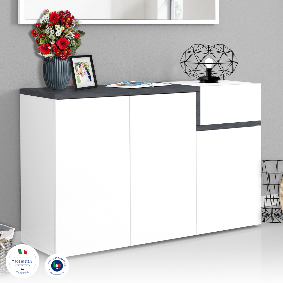 Scarpiera ZET 3 ante battenti 1 antina a ribalta