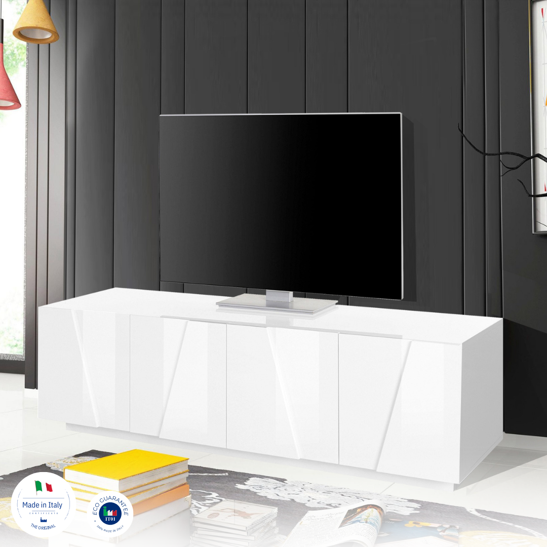 Porta tv PING 160 cm 4 ante battenti - Milano 7 Arte e Design