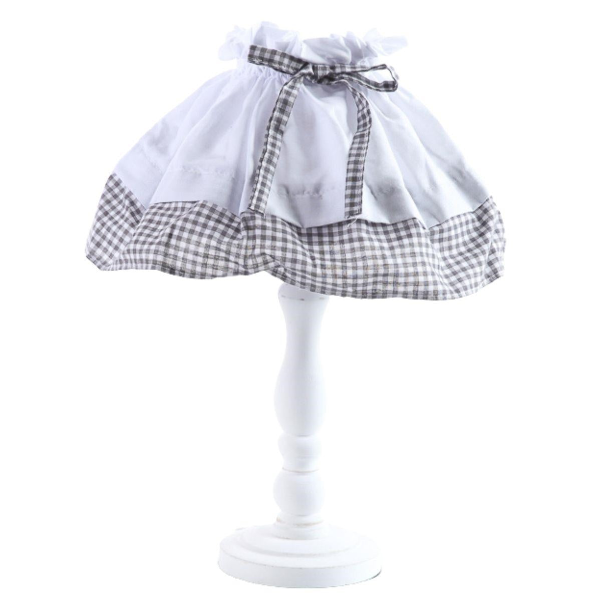 Lampada shabby in tessuto Ø22 - Milano 7 Arte e Design