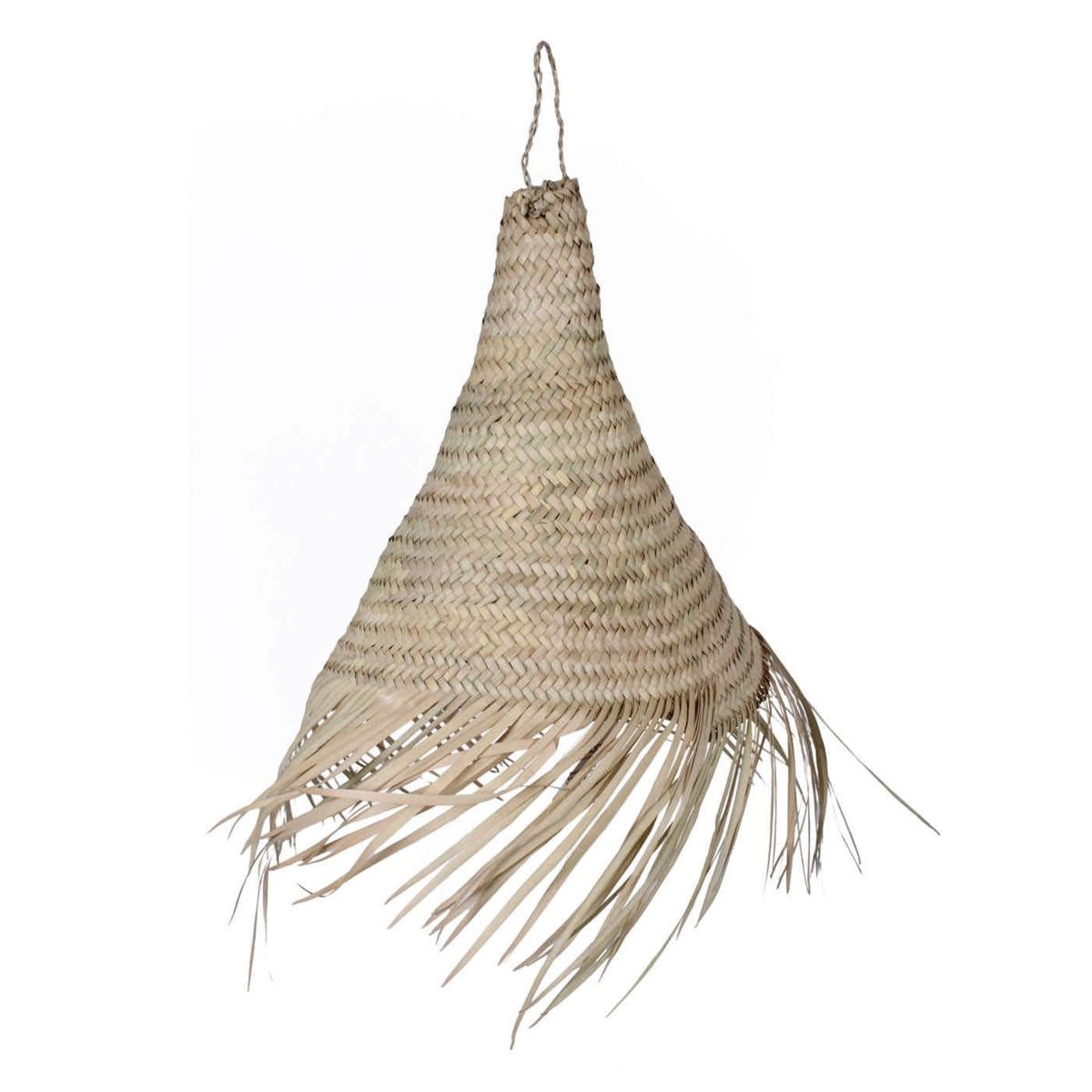 Lampadario in foglie di palma 40X40H40 - Milano 7 Arte e Design