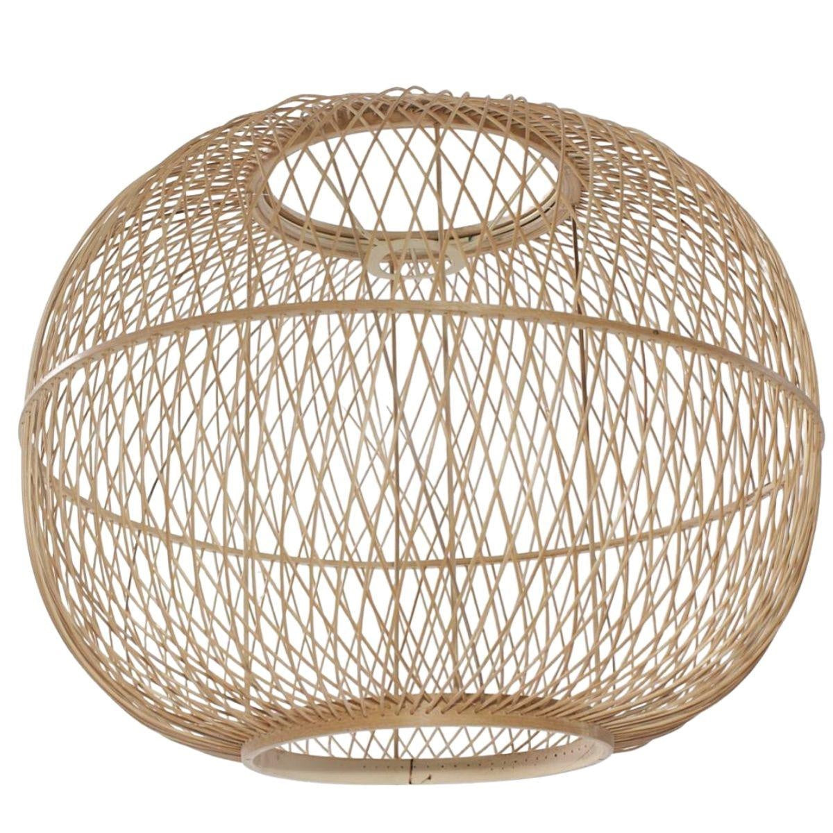 Lampadario in bambù naturale Ø45H35