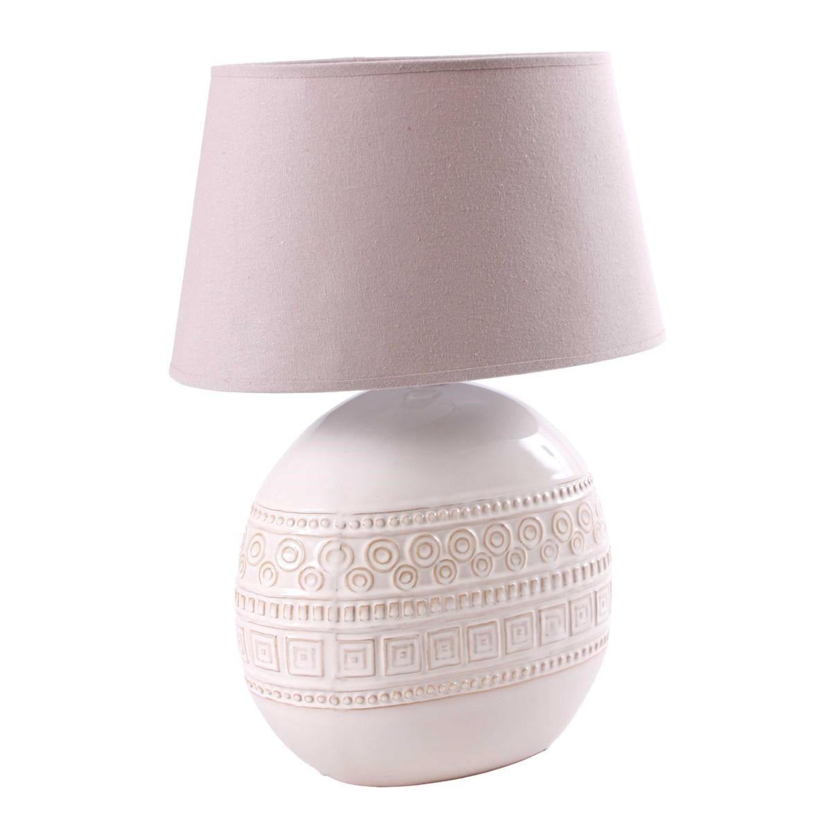 Lampada in ceramica decorata 40H56