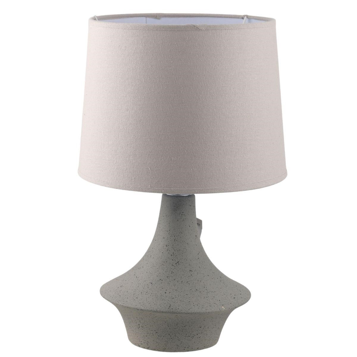 Lampada in ceramica sagomata grigia 30H50 - Milano 7 Arte e Design