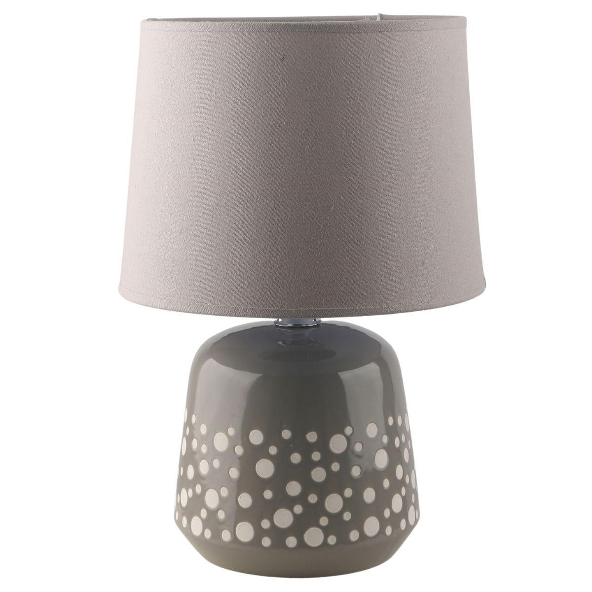 Lampada in ceramica con pois 28H46
