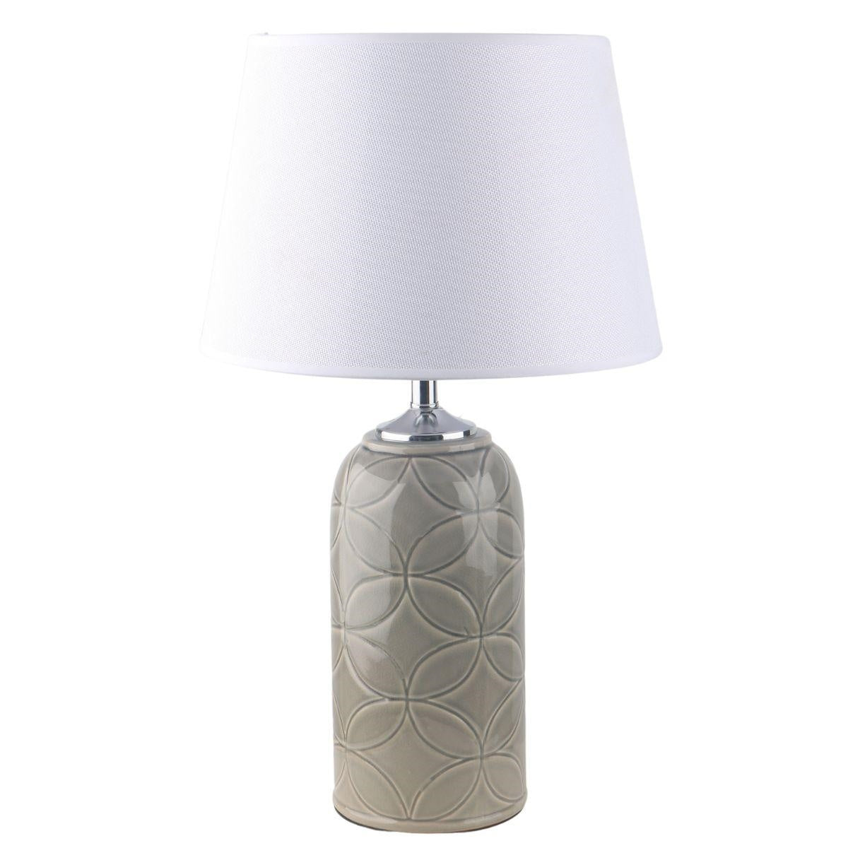 Lampada in ceramica grigia 33H58