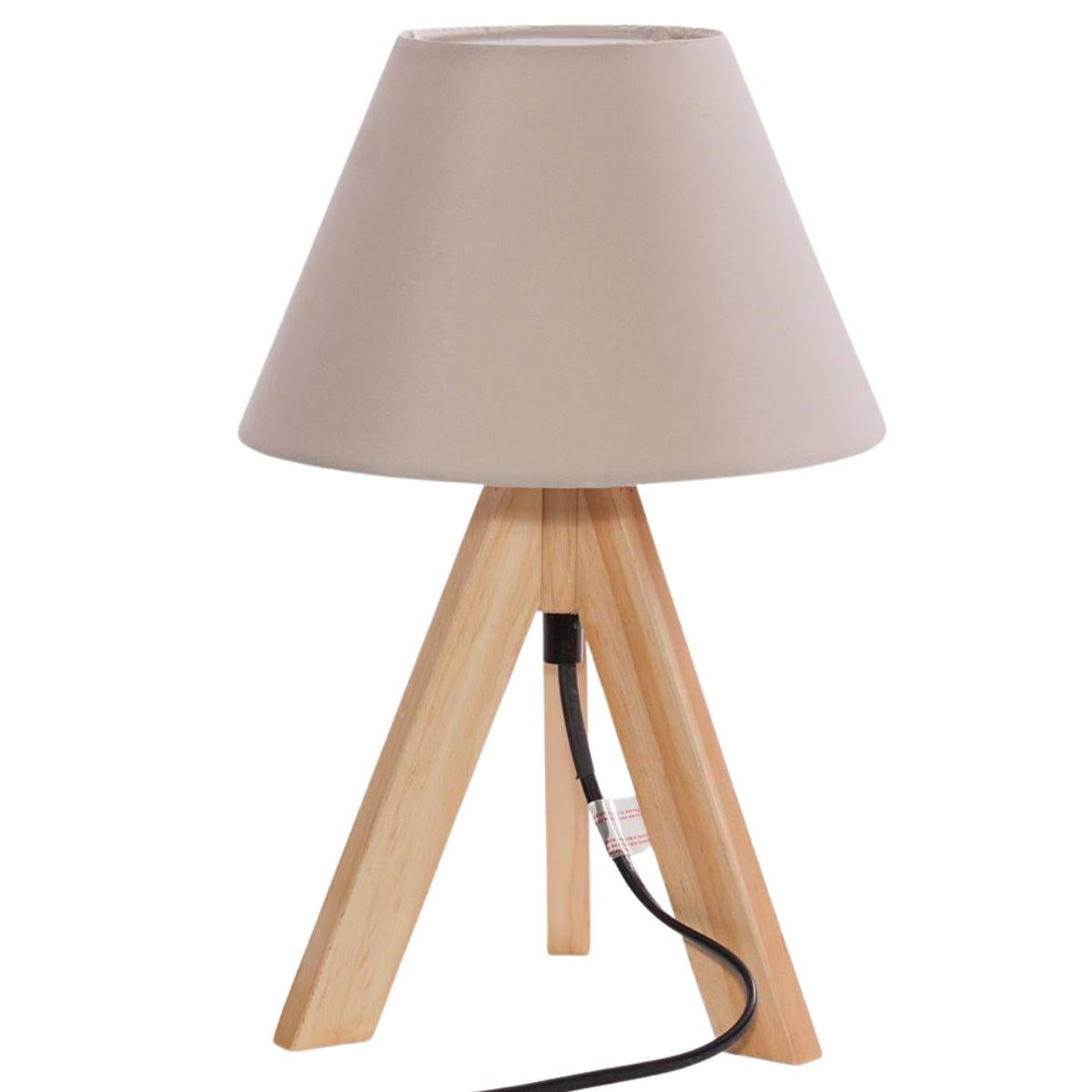 Lampada treppiede in abete 15X15H24 - Milano 7 Arte e Design