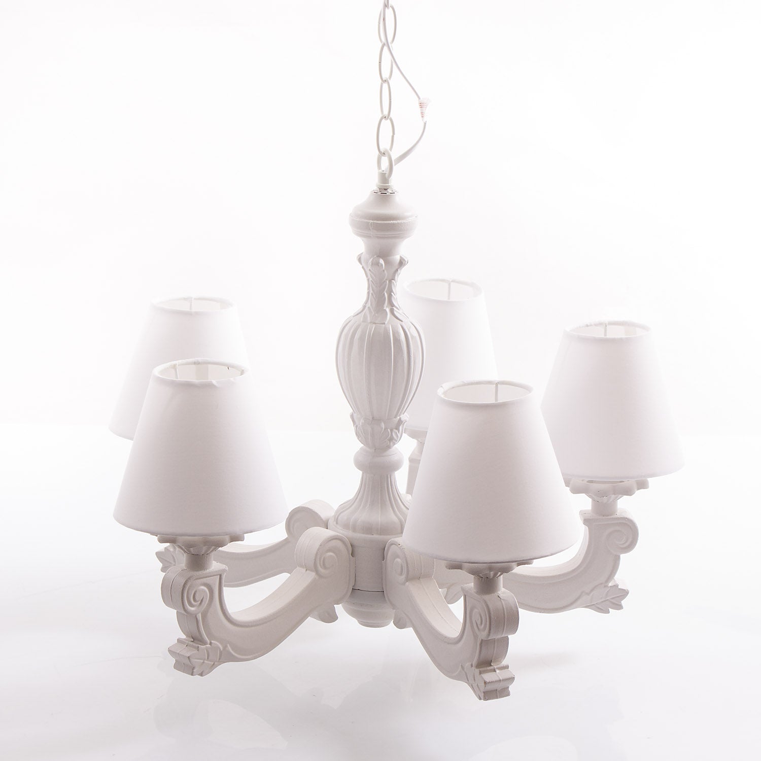 Lampadario a cinque bracci tortora Ø46H95 - Milano 7 Arte e Design