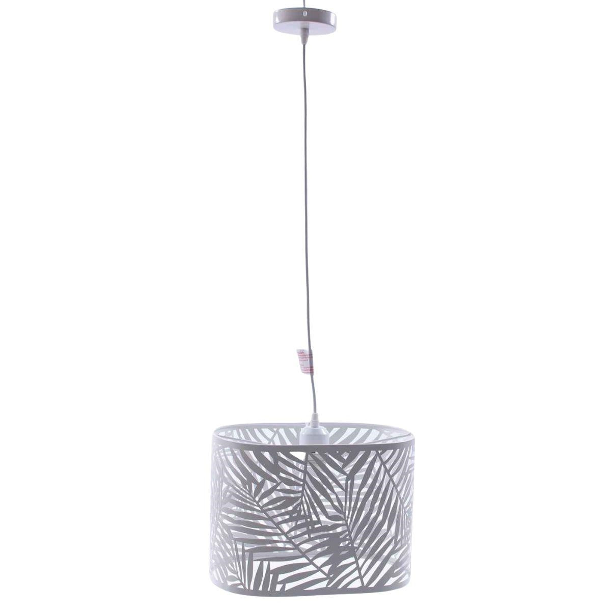 Lampadario in metallo bianco 32X20H25