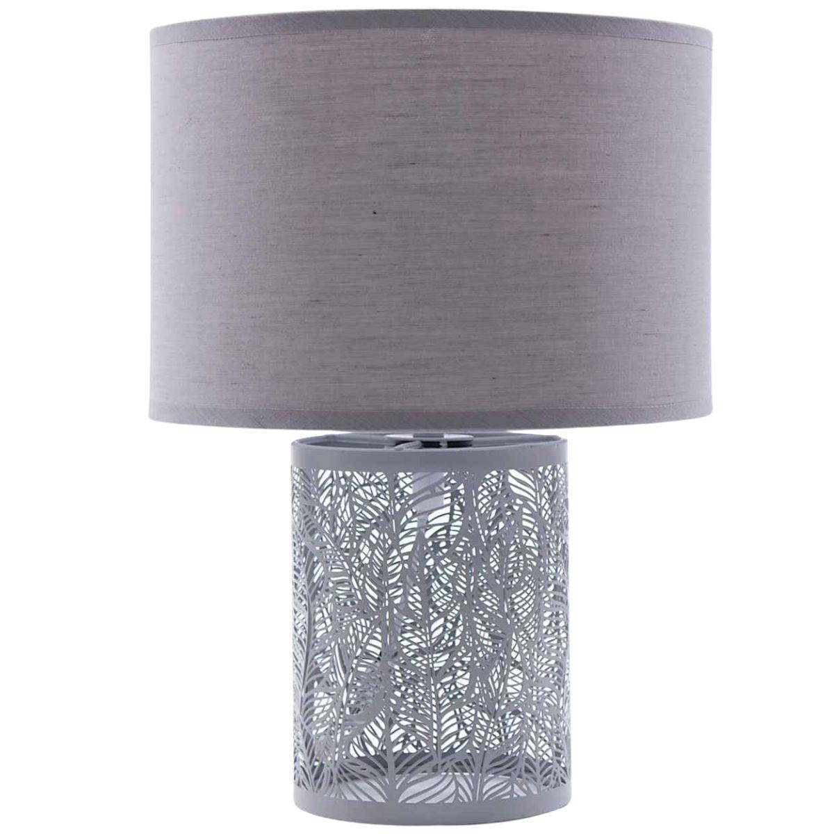 Lampada in metallo grigio Ø22H31