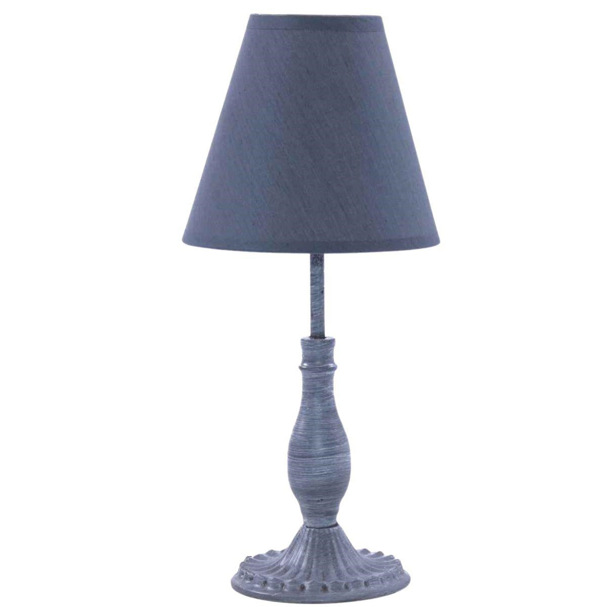 Lampada in metallo grigio Ø16H36