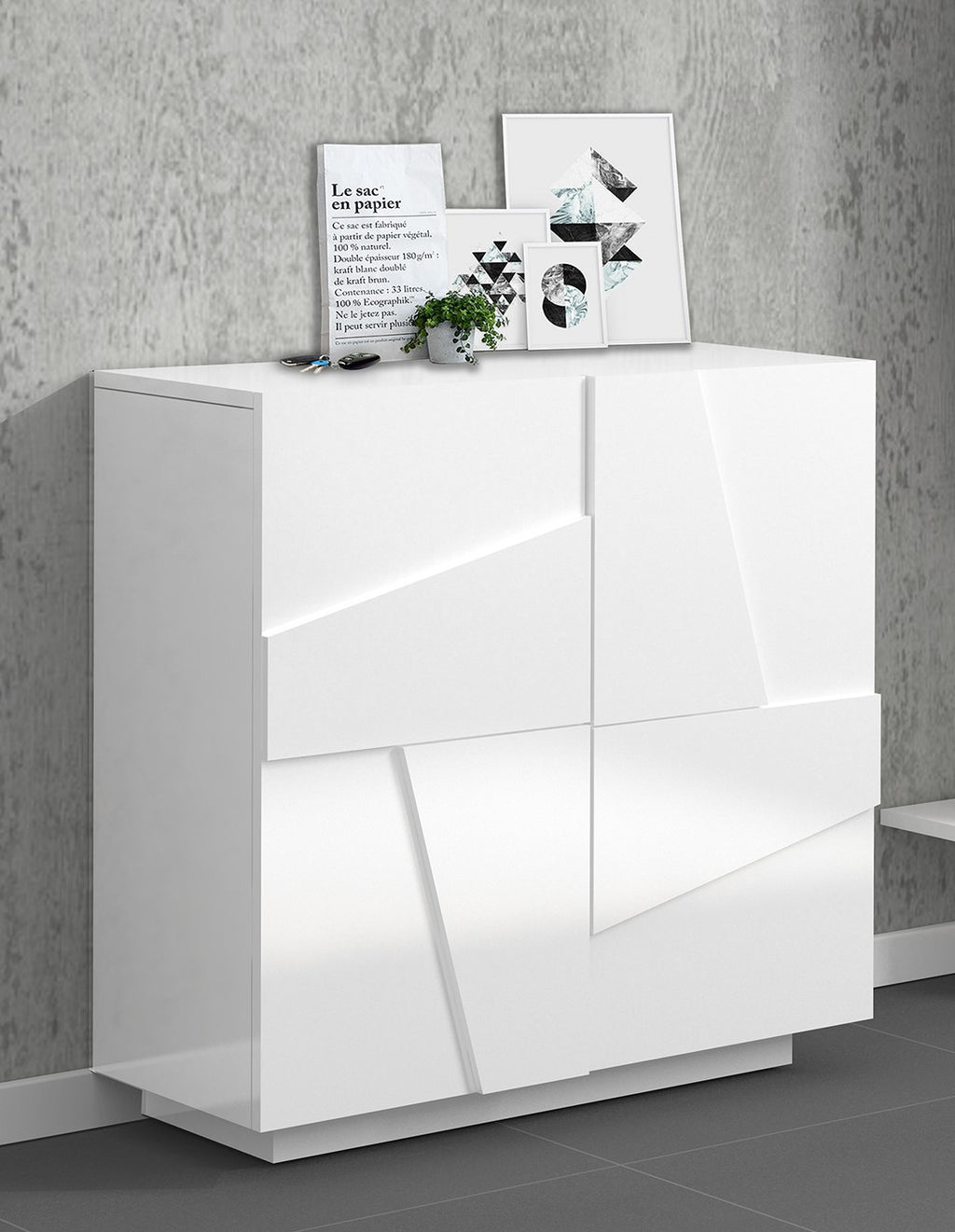Scarpiera PING 2 ante battenti - Milano 7 Arte e Design