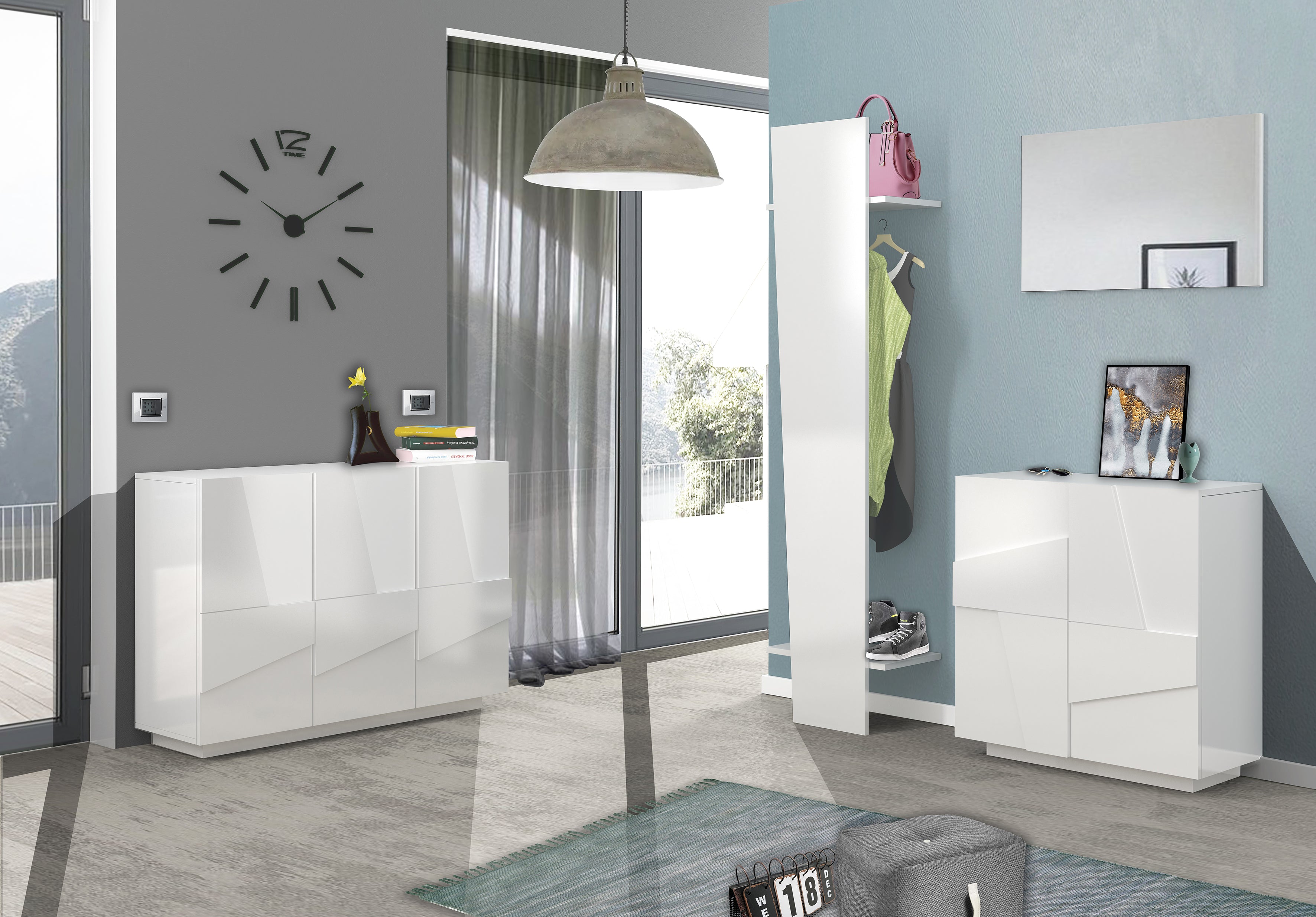 Scarpiera PING 2 ante battenti - Milano 7 Arte e Design