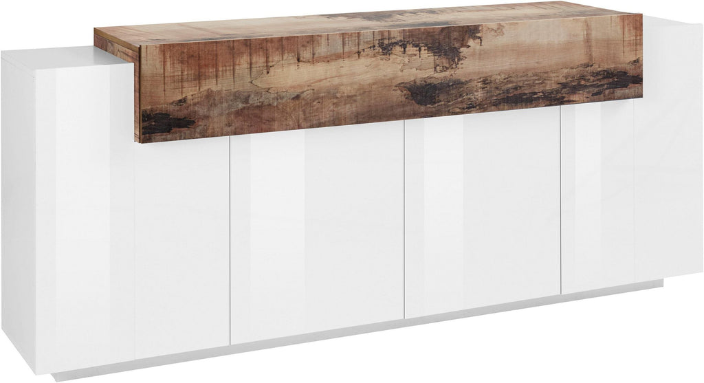 Credenza CORO 200 cm 4 ante battenti + 1 anta a ribalta - Milano 7 Arte e Design