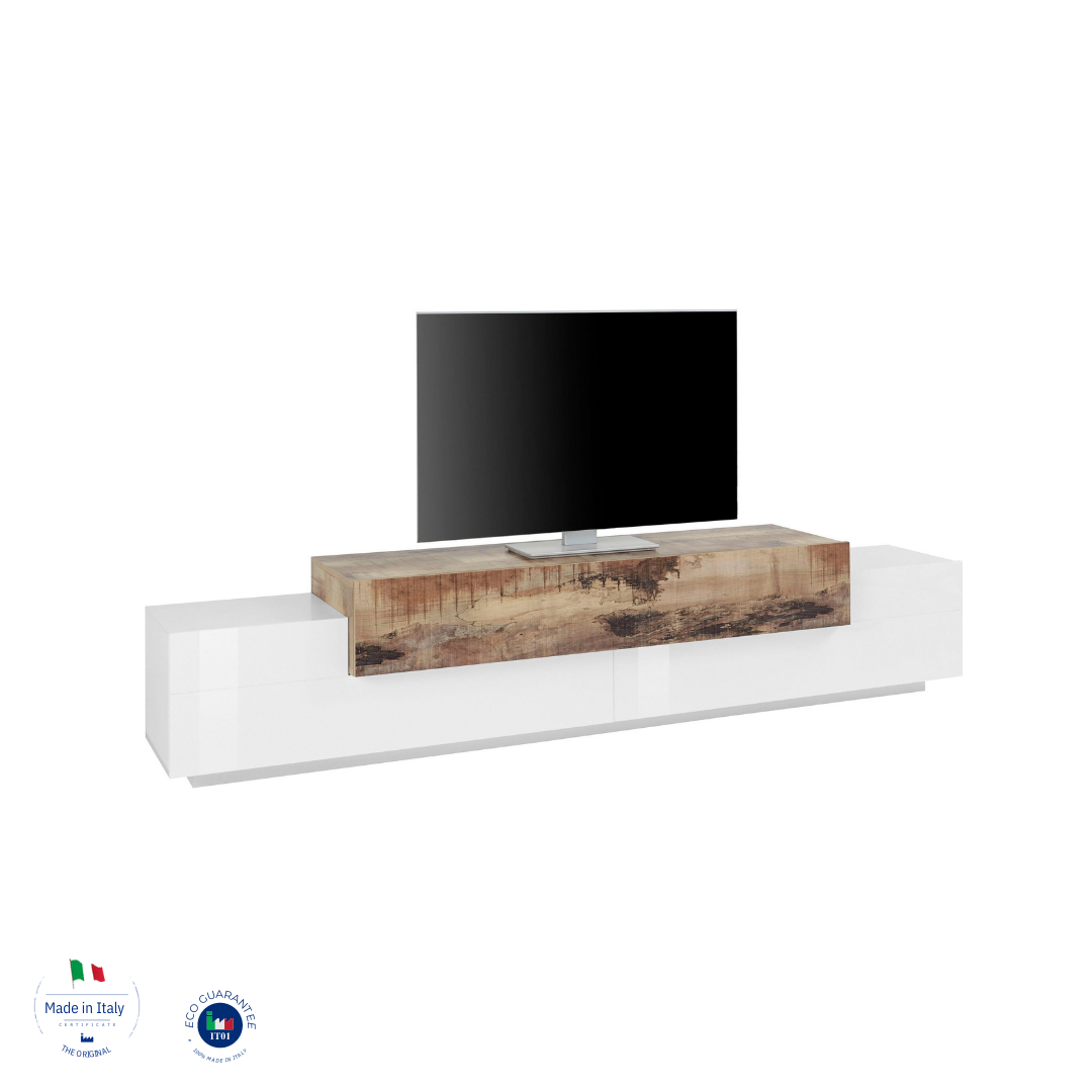 Porta tv CORO 240 cm 3 ante a ribalta - Milano 7 Arte e Design
