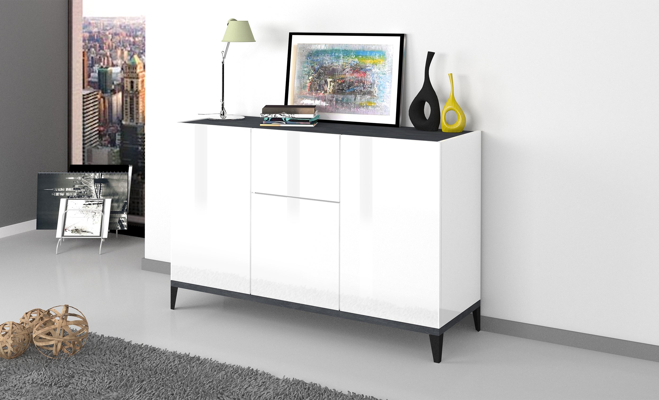 Credenza SUNRISE 3 ante + 1 cassetto da 120 cm - Milano 7 Arte e Design