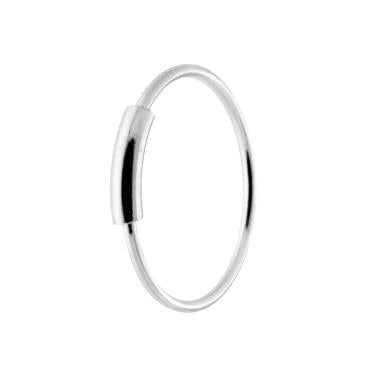Piercing Naso Cerchio con Cilindro 7 mm in ARGENTO 925 - Milano 7 Arte e Design