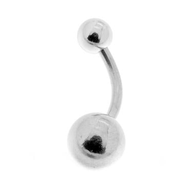 Body Piercing Banana mm 23 con Palline mm 5 e 8 in ACCIAIO Chirurgico - Milano 7 Arte e Design