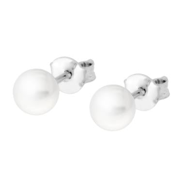 Orecchini con Perla mm 6 in ARGENTO 925 - Milano 7 Arte e Design