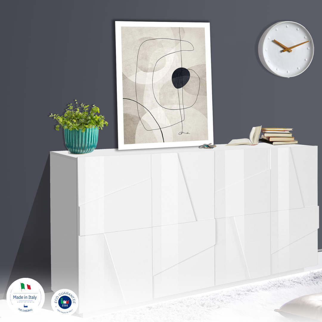 Credenza PING 160 cm 4 ante battenti - Milano 7 Arte e Design
